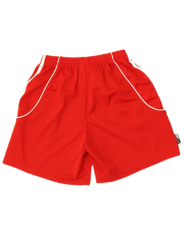 Adidas Boys Climalite Sportshorts 7-8 år XS Rød Polyester