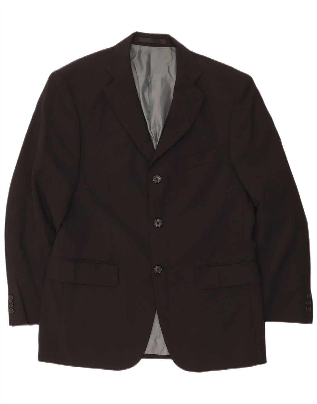 Marks & Spencer Herre Short 3 Button Blazer Jacket UK 38 Medium Black