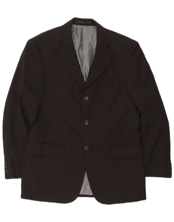 Marks & Spencer Herre Short 3 Button Blazer Jacket UK 38 Medium Black