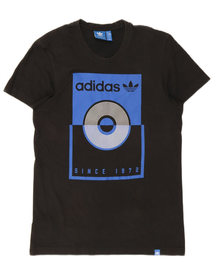 Adidas Herre grafisk T-shirt Top Lille Sort
