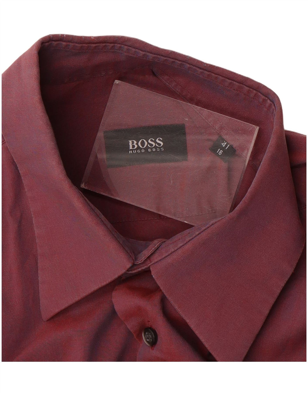 Hugo Boss Herreskjorte Str. 41 16 Large Burgundy