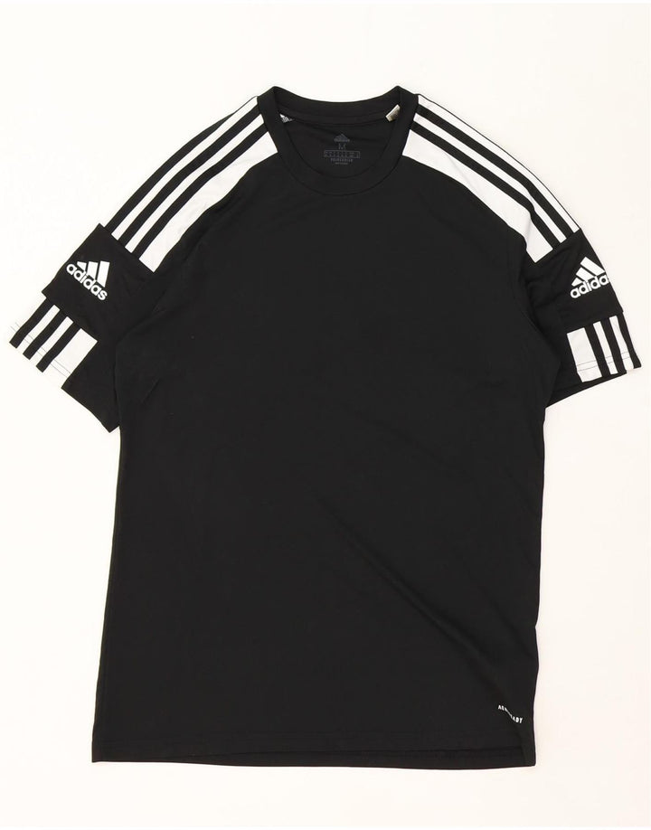 Adidas Herre Aeroready T-Shirt Top Medium Sort Colourblock Polyester