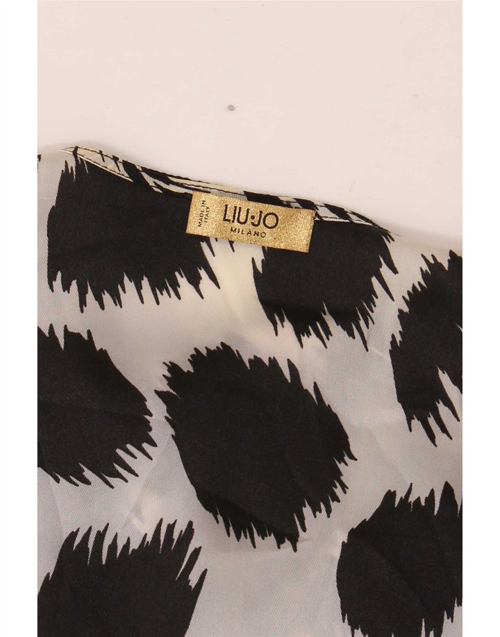 Liu Jo Dame Langærmet Bluse Top UK 14 Medium Black Floral