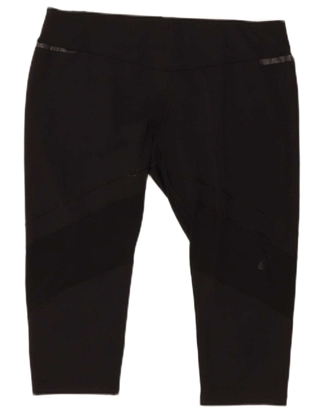 Asics Dame Capri Leggings UK 18 XL Sort Polyester