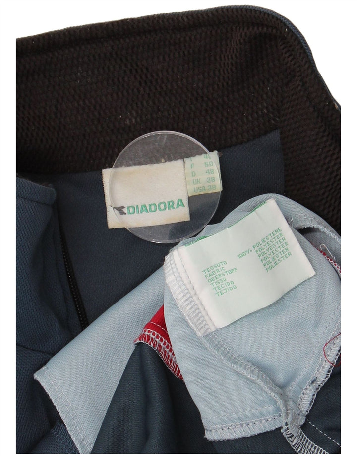 DIADORA Træningsdragt til mænd Topjakke UK 38 Medium Navy Blue Colourblock