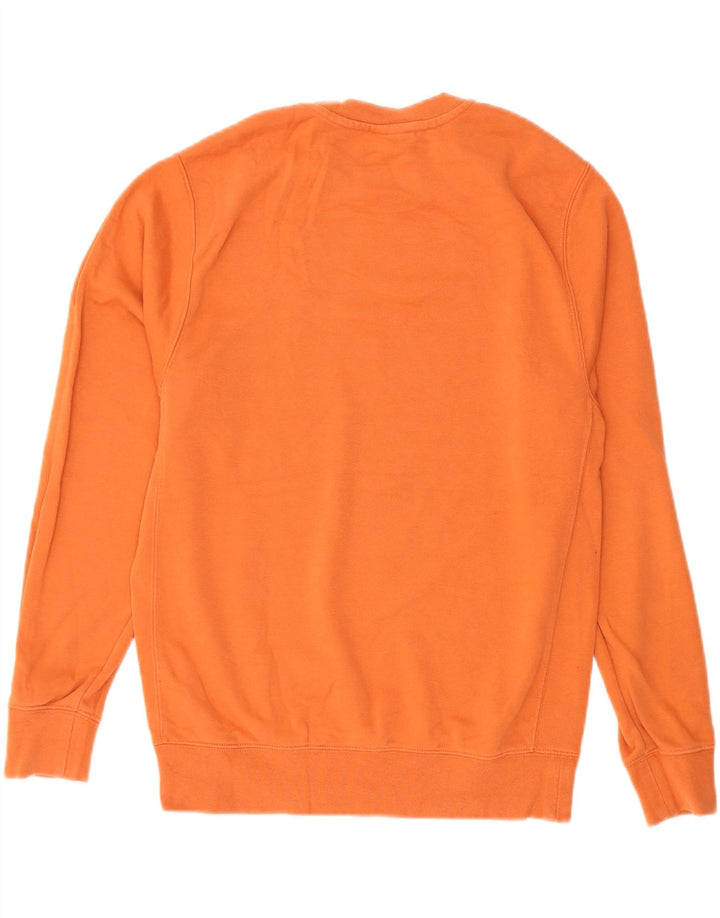 NIKE Mens Sweatshirt Jumper Small Orange Cotton