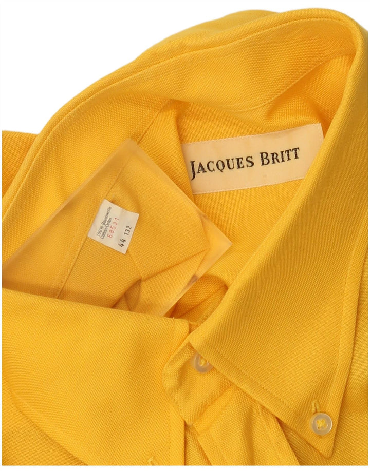 Jacque Britt Herreskjorte str. 44 XL Gul bomuld