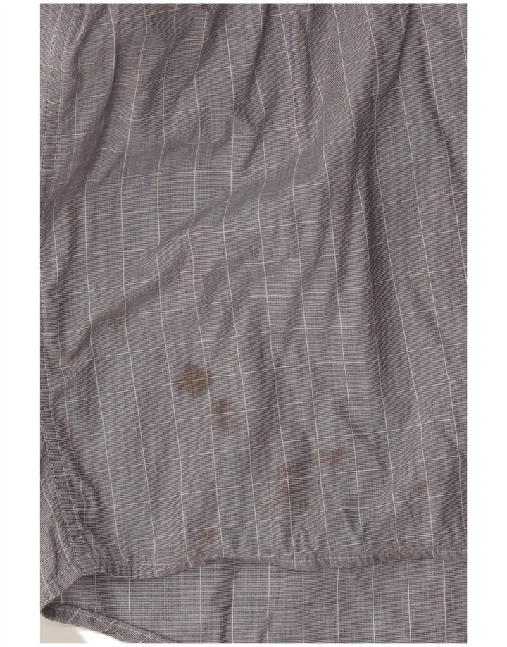 Lacoste herreskjorte str. 42 Large Grå ternet bomuld