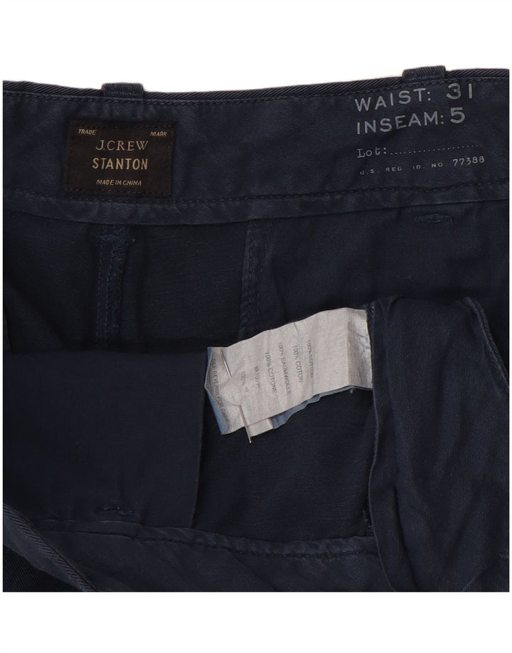 J. Crew Dame Stanton Chino Shorts W31 Mellem marineblå bomuld