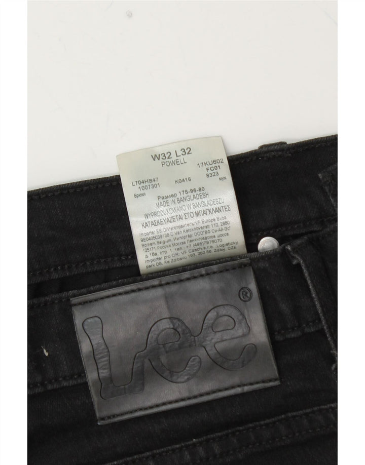 LEE Herre Powell Slim Jeans W32 L30 Sort Bomuld