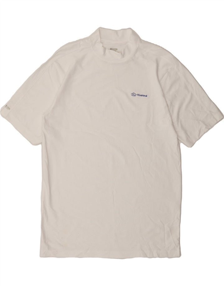 IZOD Mens T-Shirt Top Large White Polyester Vintage Izod and Second-Hand Izod from Messina Hembry 