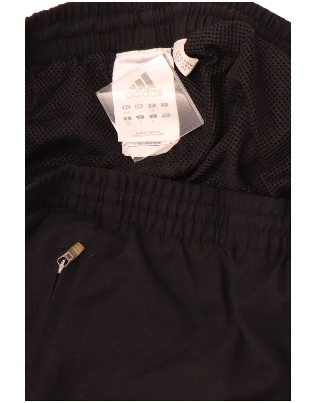 ADIDAS Træningsdragt til mænd Joggers UK 42/44 Large Black Polyester