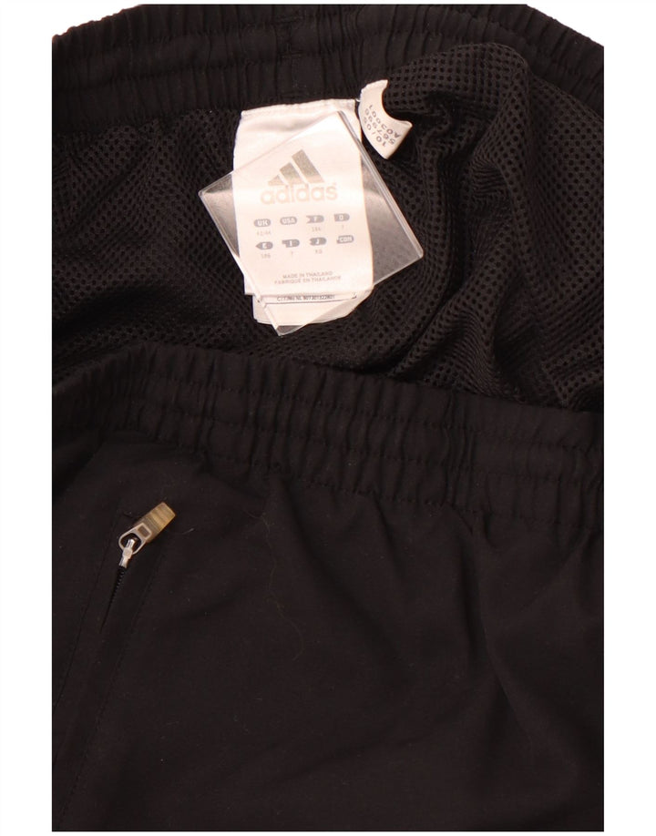 ADIDAS Træningsdragt til mænd Joggers UK 42/44 Large Black Polyester
