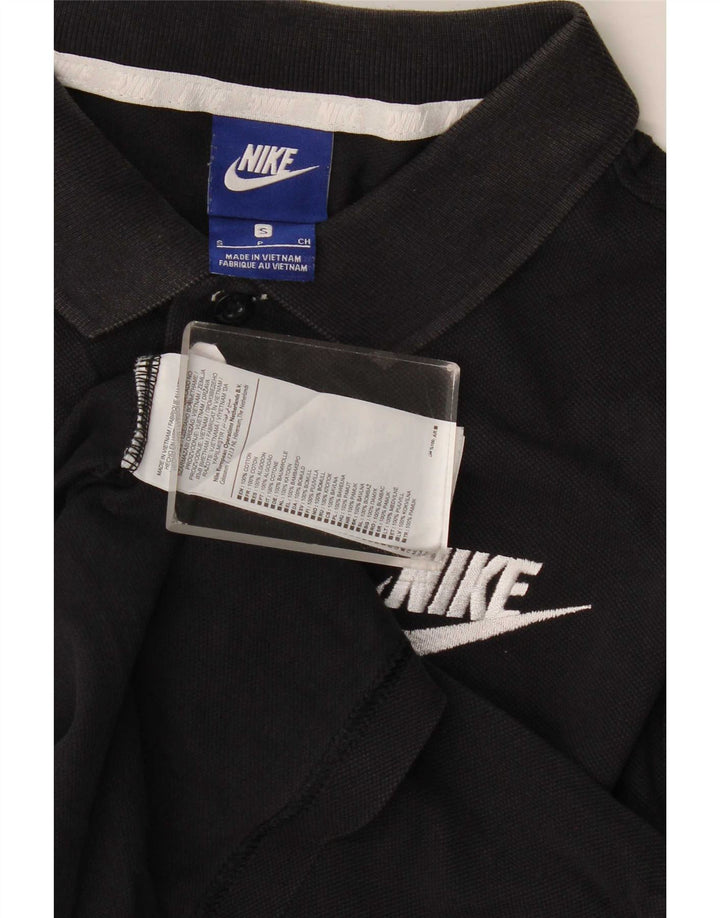 Nike poloshirt til mænd, lille sort bomuld
