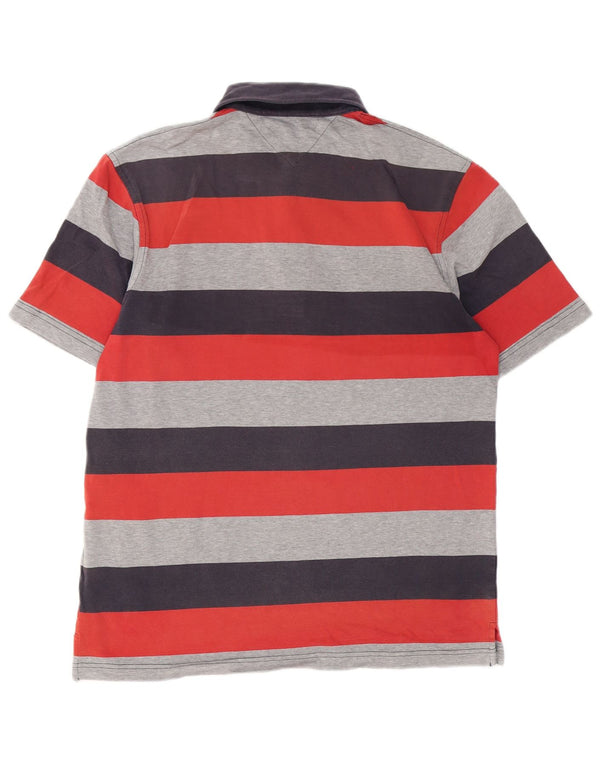 Tommy Hilfiger Herre poloshirt Stor flerfarvet stribet bomuld