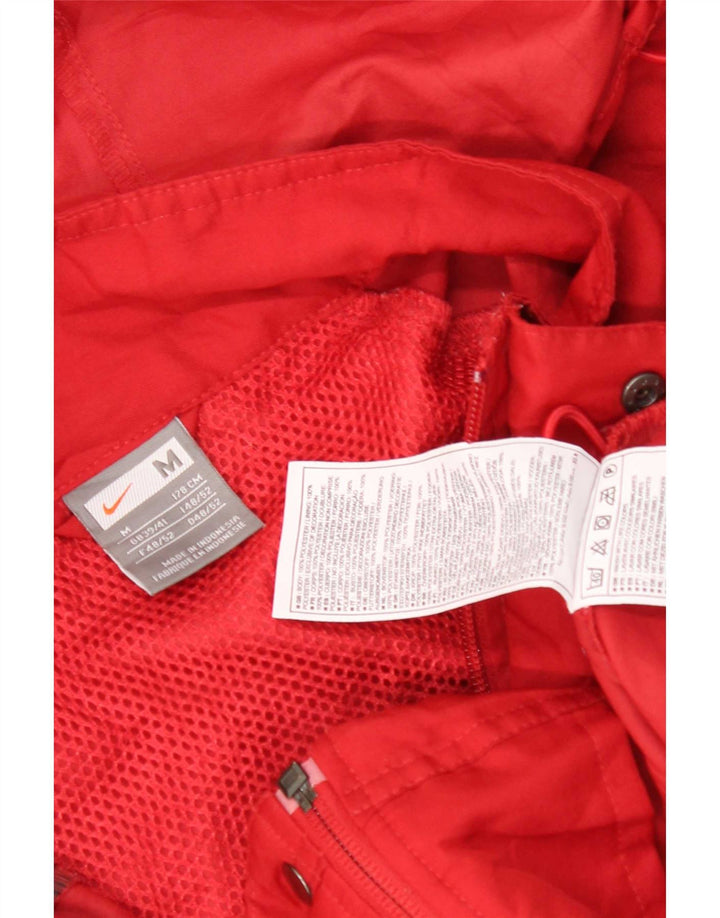 Nike Træningsdragt med hætte til mænd, topjakke Medium Rød Colourblock Polyester