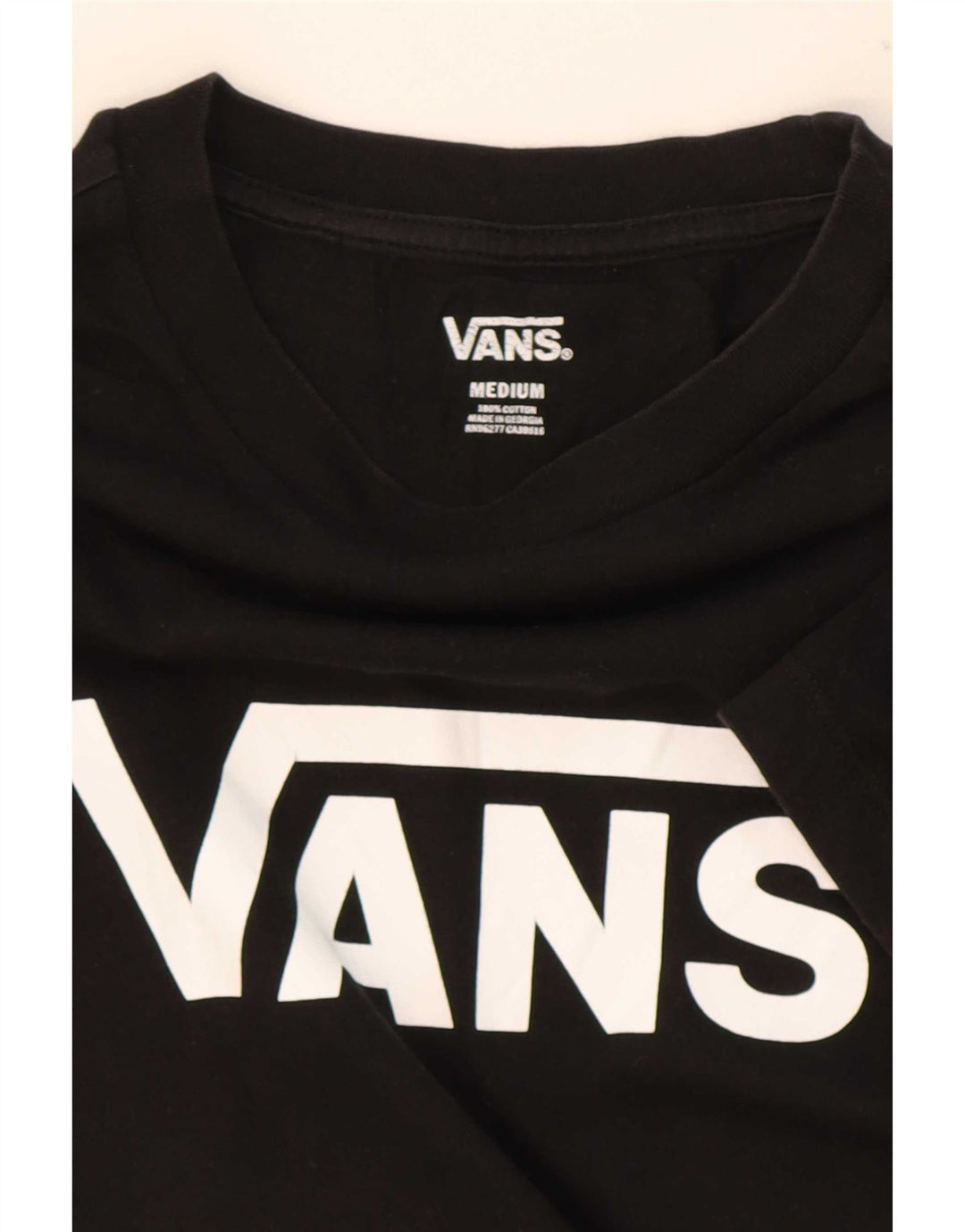 Vans Grafisk T-Shirt Top UK 12 Medium Sort Bomuld