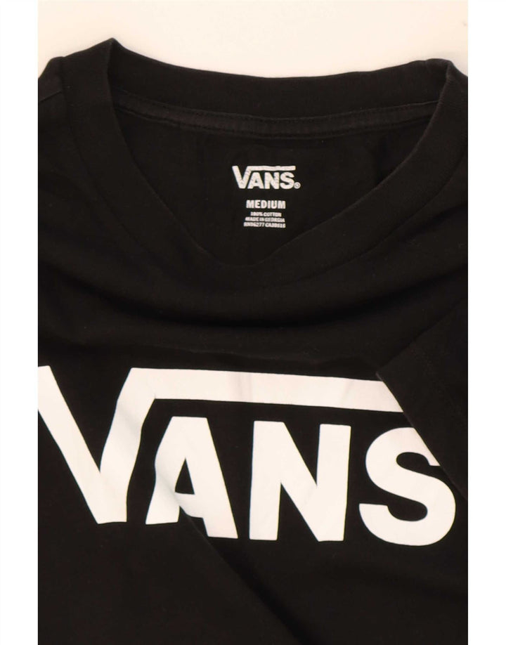 Vans Grafisk T-Shirt Top UK 12 Medium Sort Bomuld