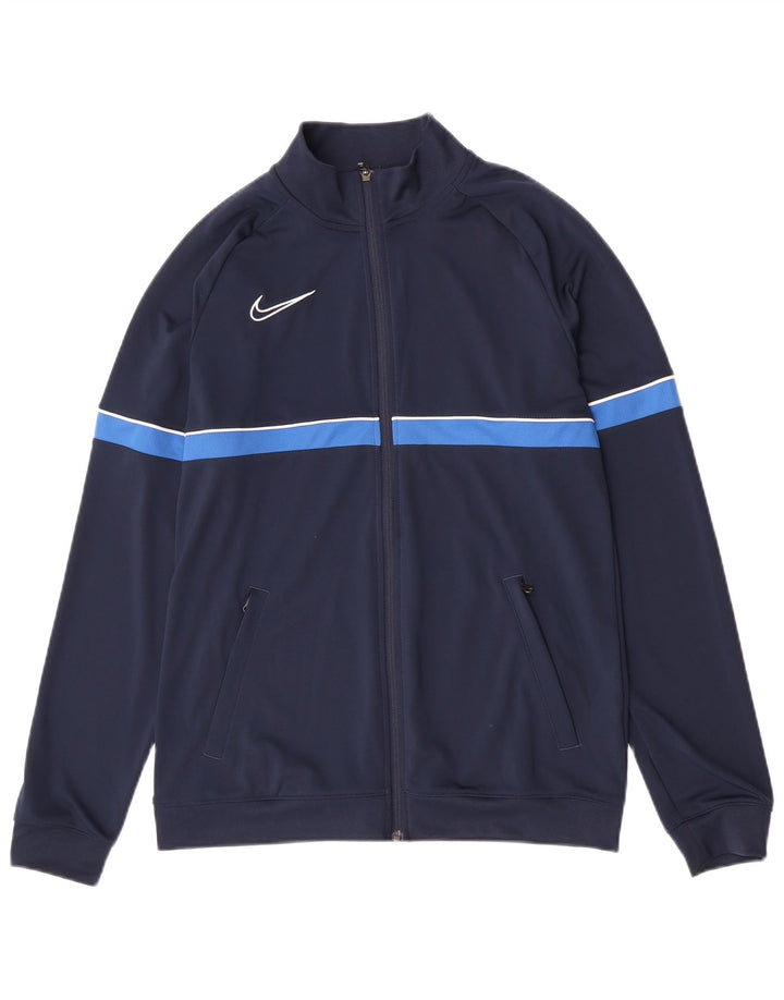 Nike Herre Dri Fit træningsdragt Topjakke Stor marineblå farveblok