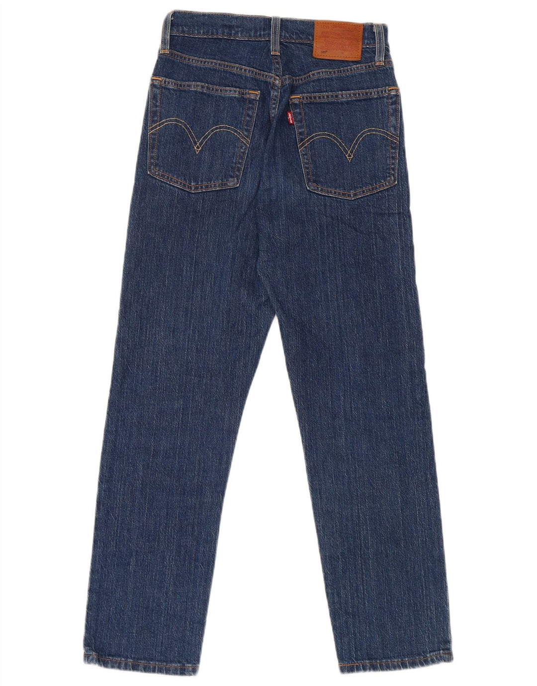 Levi's Dame 501 Straight Jeans W24 L26 Blå Bomuld