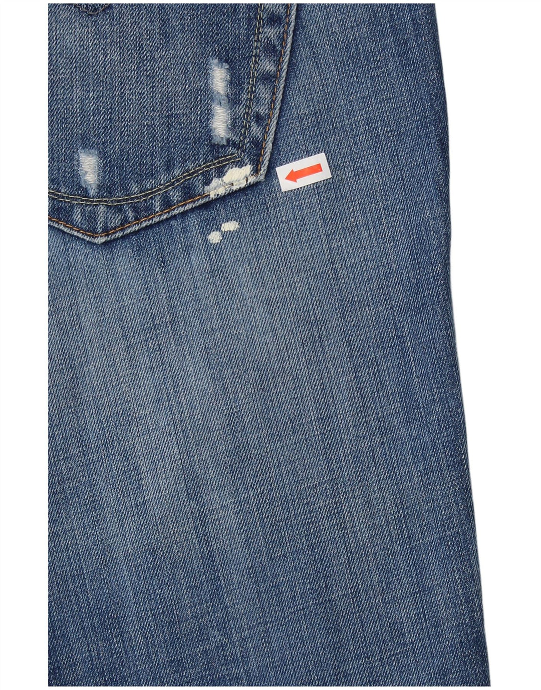 REPLAY Dame Straight Jeans W30 L34 Blue Cotton Designer