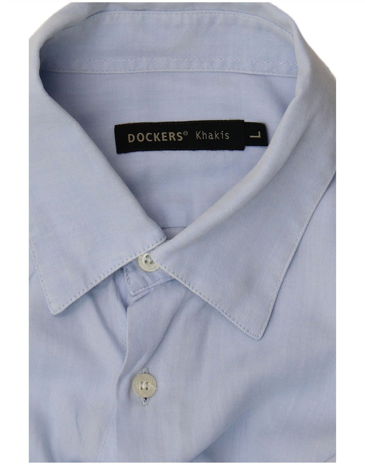 Dockers herreskjorte stor blå
