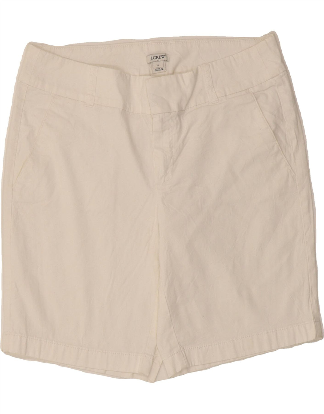 J. CREW Womens Chino Shorts US 6 Medium W32 White Cotton Vintage J. Crew and Second-Hand J. Crew from Messina Hembry 
