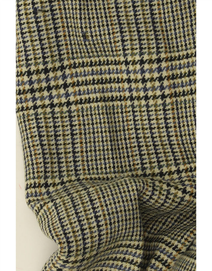 HUGO BOSS Herre 2-knaps blazerjakke UK 40 Large Green Houndstooth