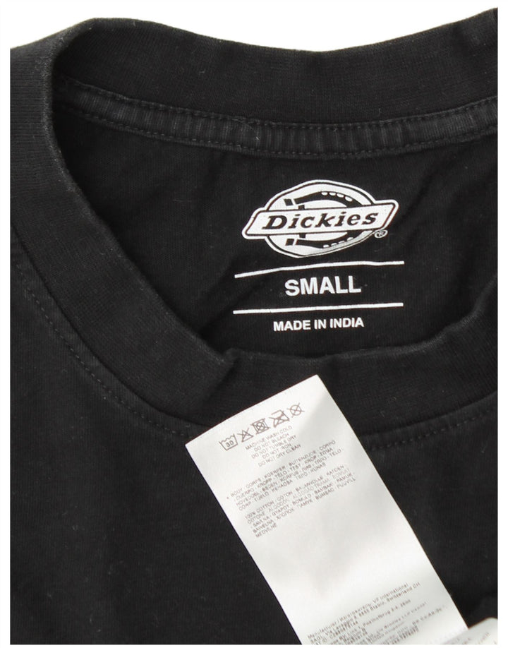 DICKIES Herre grafisk grafisk T-shirt top lille sort bomuld