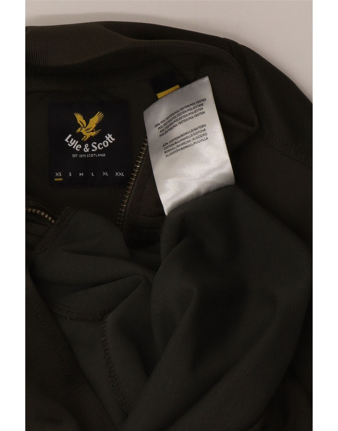 LYLE & SCOTT Træningsdragt topjakke til kvinder UK 6 XS Khaki Polyester