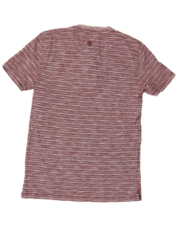 Fat Face Herre T-Shirt Top XS Rød nålestribe