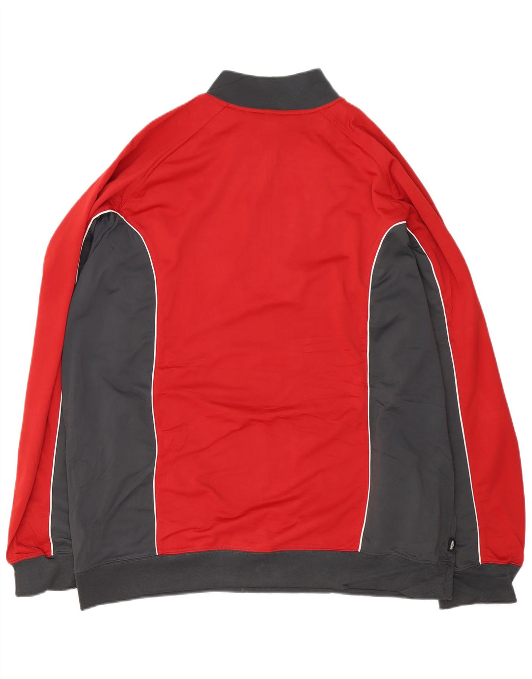 ADIDAS Sweatshirt med lynlås til mænd 2XL Rød Colourblock Polyester