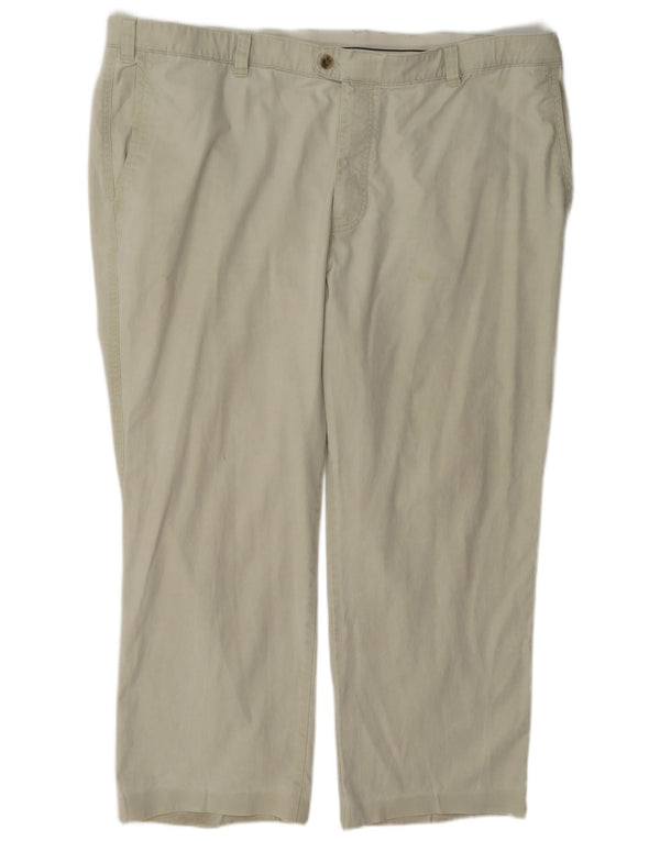 Bruhl Herre Cropped Trousers EU 56 3XL W46 L27 Beige Bomuld