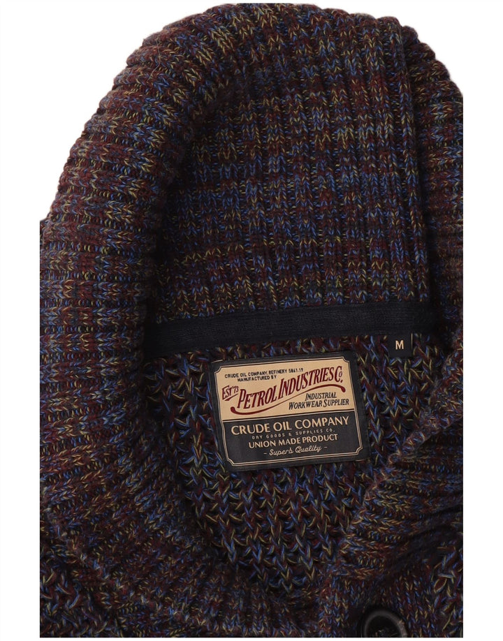 Petrol Industries Herre cardigan sweater Medium Navy Blue Flecked