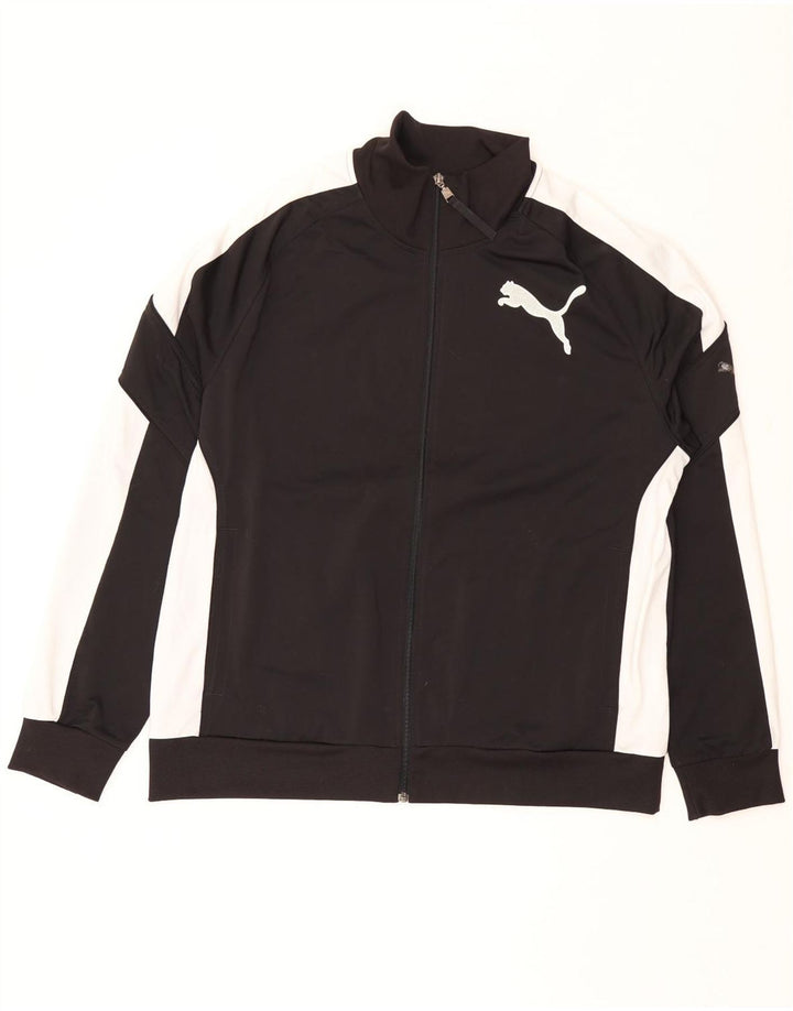 PUMA Grafisk træningsdragt til mænd Topjakke XL Sort Colourblock Polyester
