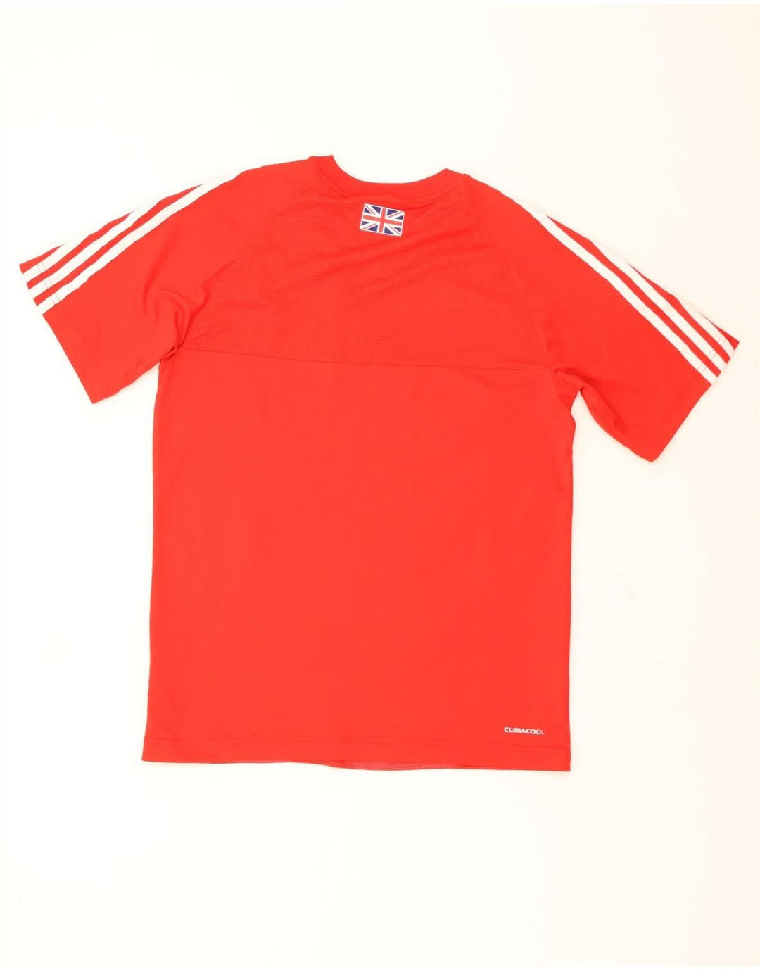 ADIDAS Herre Team GB Grafisk T-Shirt Top Lille Rød Polyester