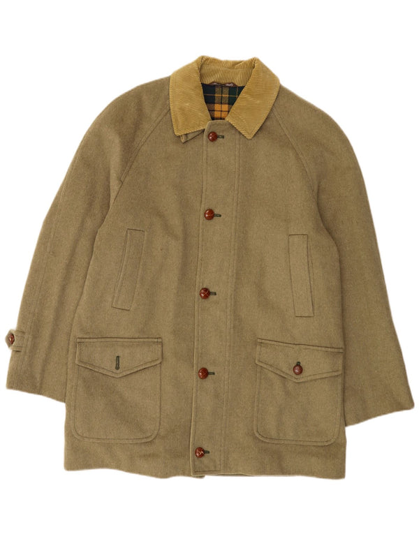 Vintage Herre Overfrakke UK 40 Large Khaki