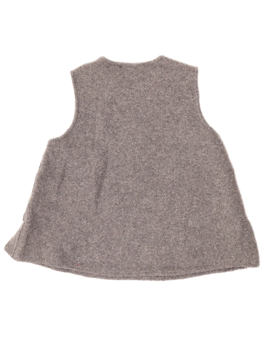 Zara Dame Vest Tank Top UK 10 Lille Grå Uld