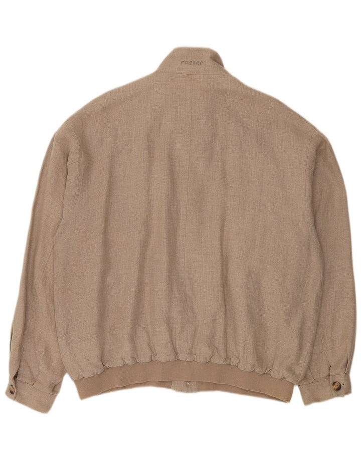 Rosner Bomberjakke til mænd EU 52 XL Beige hør
