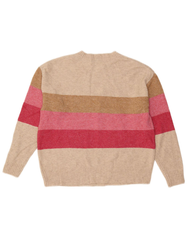 MARKS & SPENCER Dame sweater med rund hals DK 14 Medium Beige