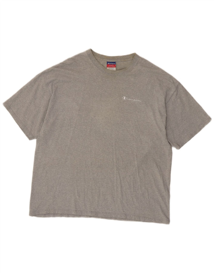 CHAMPION Herre T-Shirt Top Stor grå Flecked Bomuld