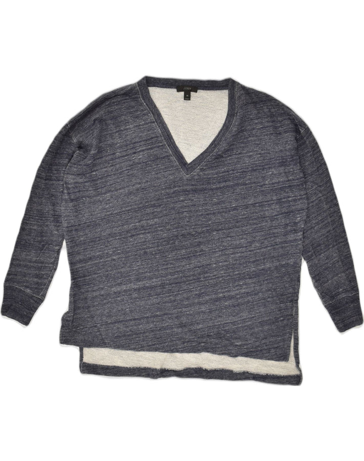 J. CREW Womens V-Neck Jumper Sweater UK 6 XS Grey Cotton | Vintage J. Crew | Thrift | Second-Hand J. Crew | Used Clothing | Messina Hembry 
