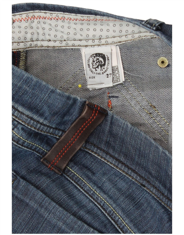 Diesel Dame Slim Jeans W27 L31 Blå Bomuld