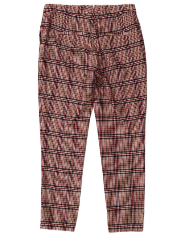 Gant Dame Slim Suit Bukser UK 12 Medium W30 L28 Red Houndstooth Uld