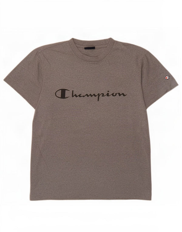 Champion Herre grafisk T-shirt top lille grå bomuld