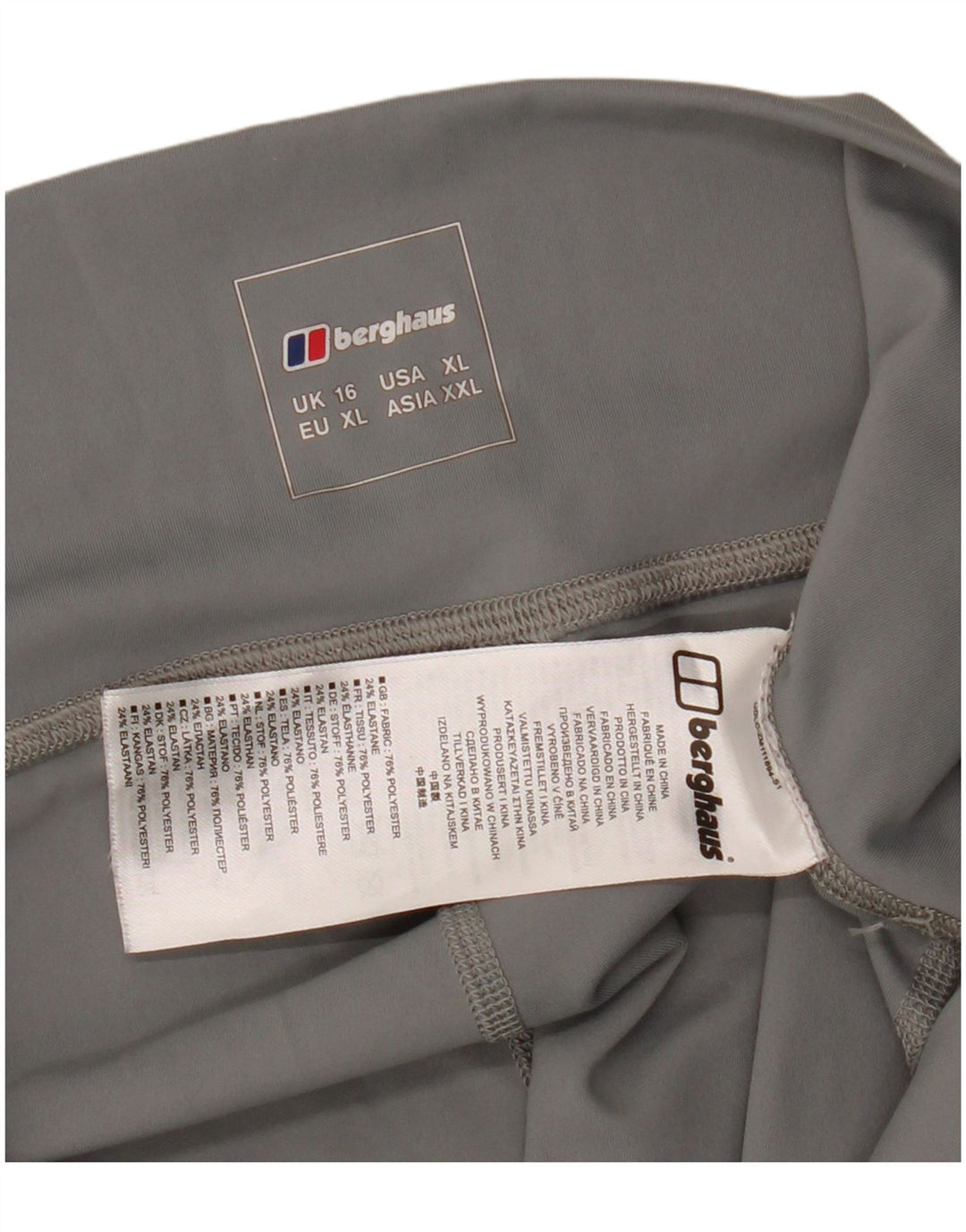 Berghaus Kvinders Grafiske Leggings UK 16 Large Grå Polyester