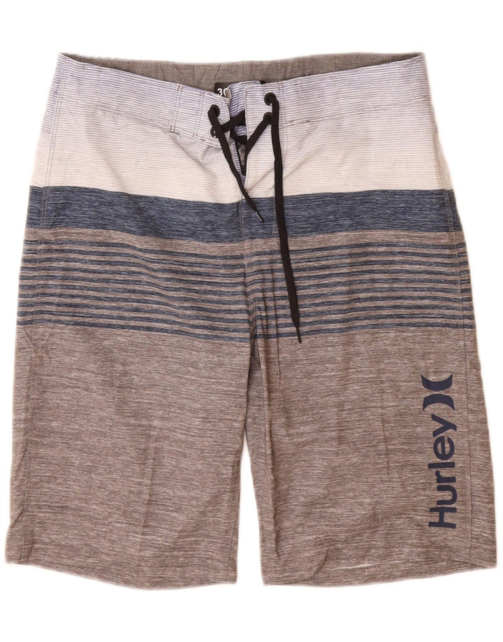 Hurley Herre grafiske svømmeshorts Medium Grå Colourblock Polyester