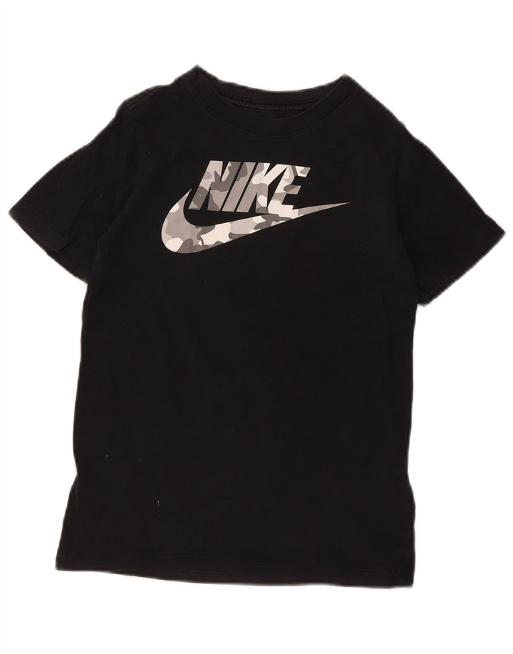 Nike drenge grafisk t-shirt top 10-11 år medium sort bomuld