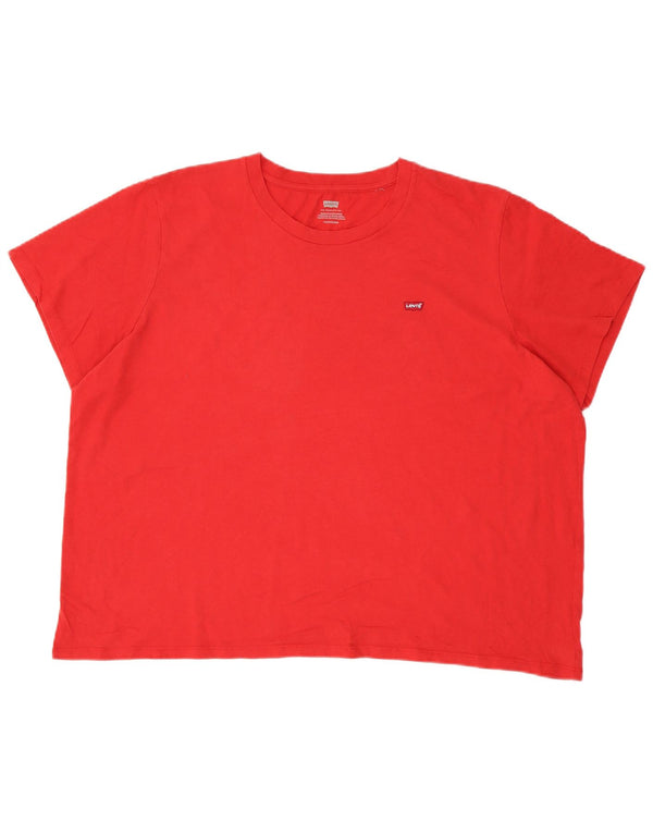 LEVI'S Herre T-Shirt Top 3XL Rød