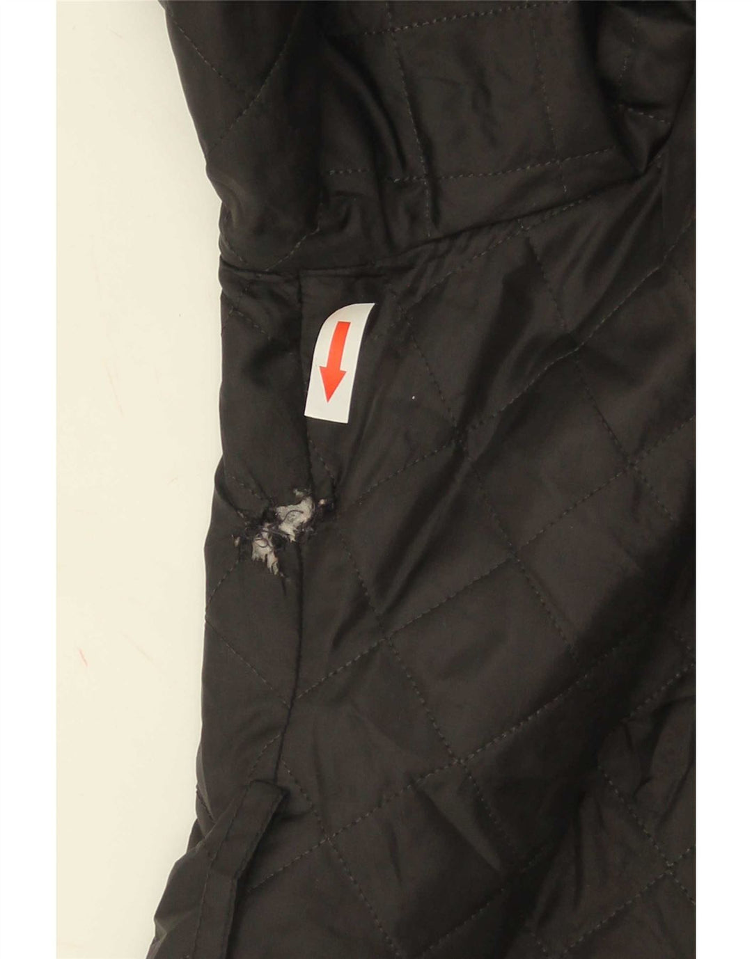 Marks & Spencer Quiltet overfrakke til kvinder UK 18 XL Sort Polyester